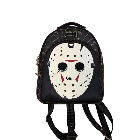 Loungefly Handbags - Loungefly Friday The 13th Jason Voorhees Mask Mini Backpack